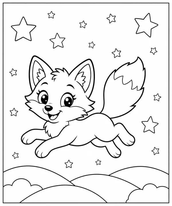Explore printable fox coloring pages with cute, simple and woodland-inspired fox designs for kids who love animals and creative coloring time.