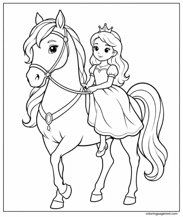 Explore free horse coloring pages for kids. Print simple, fun and creative horse pictures with clear outlines that children love to color at home or in the classroom.
