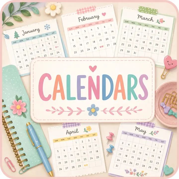 Free printable 2026 and 2027 calendar pages for monthly planning, school notes, family schedules, and everyday reminders.